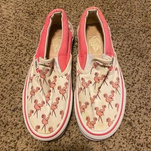 vans classic slip on flamingo